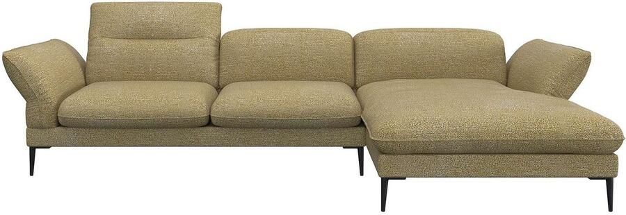 FLEXLUX Hoekbank Salino functionele bank met recamiere relaxbank hoekbank Bank met arm- en hoofdeinde verstellingen koudschuim & staalgolven - Foto 3