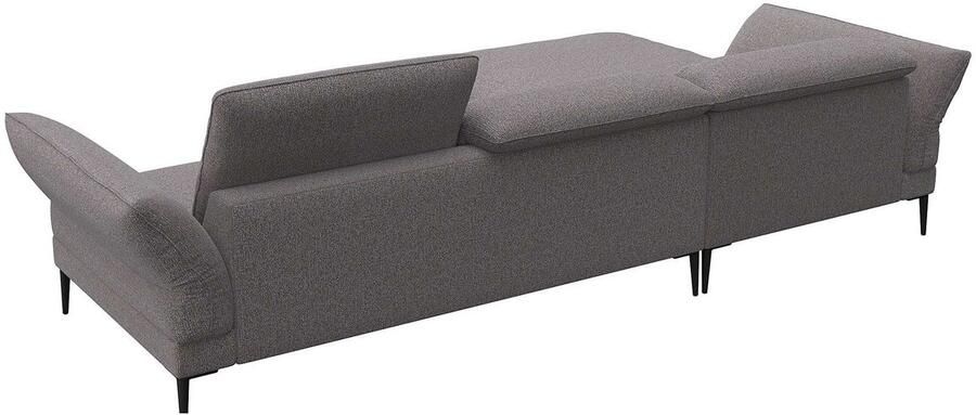 FLEXLUX Hoekbank Salino functionele bank met recamiere relaxbank hoekbank Bank met arm- en hoofdeinde verstellingen koudschuim & staalgolven - Foto 2