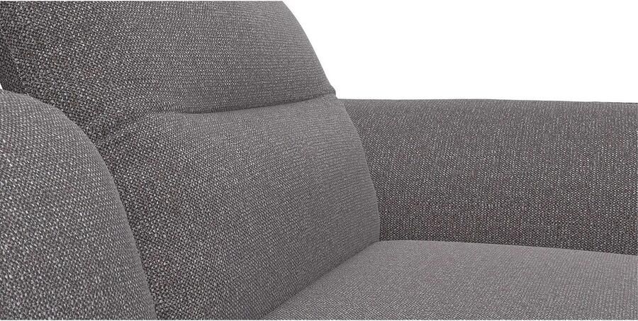 FLEXLUX Hoekbank Salino functionele bank met recamiere relaxbank hoekbank Bank met arm- en hoofdeinde verstellingen koudschuim & staalgolven