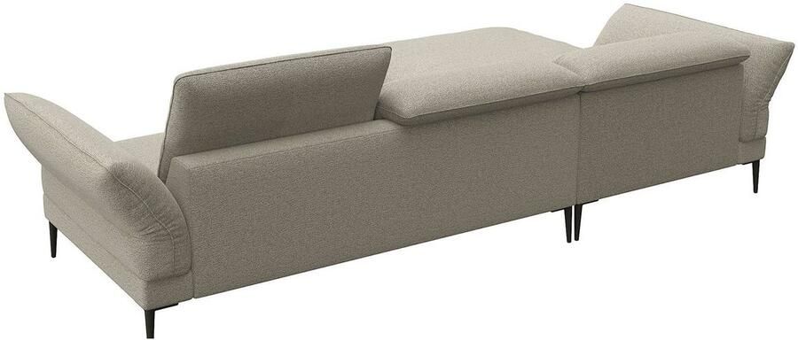 FLEXLUX Hoekbank Salino functionele bank met recamiere relaxbank hoekbank Bank met arm- en hoofdeinde verstellingen koudschuim & staalgolven - Foto 2