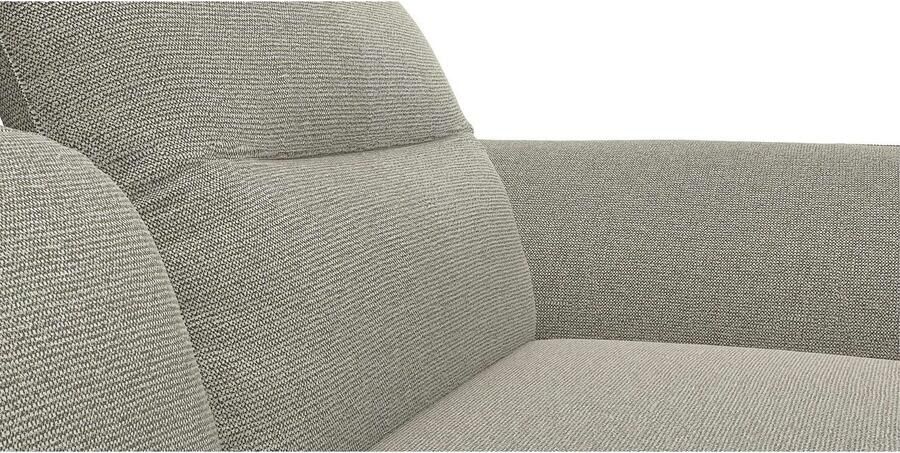 FLEXLUX Hoekbank Salino functionele bank met recamiere relaxbank hoekbank Bank met arm- en hoofdeinde verstellingen koudschuim & staalgolven