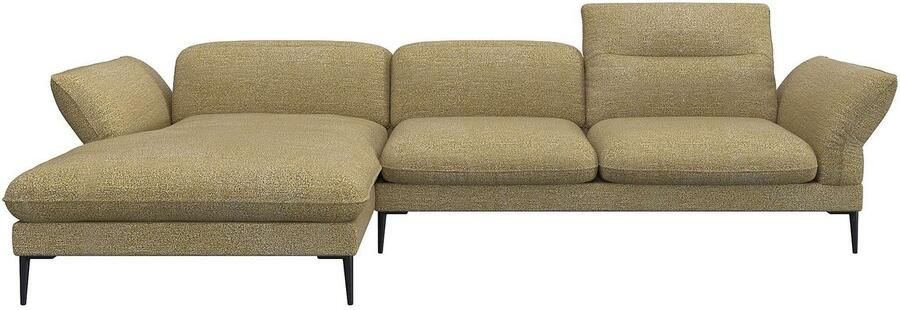 FLEXLUX Hoekbank Salino functionele bank met recamiere relaxbank hoekbank Bank met arm- en hoofdeinde verstellingen koudschuim & staalgolven - Foto 3