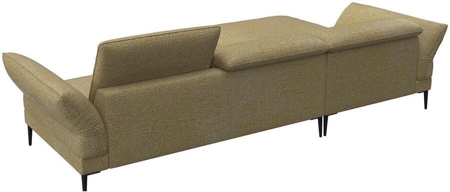 FLEXLUX Hoekbank Salino functionele bank met recamiere relaxbank hoekbank Bank met arm- en hoofdeinde verstellingen koudschuim & staalgolven - Foto 2