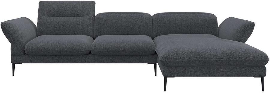 FLEXLUX Hoekbank Salino functionele bank met recamiere relaxbank hoekbank Bank met arm- en hoofdeinde verstellingen koudschuim & staalgolven - Foto 3