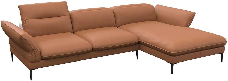 FLEXLUX Hoekbank Salino functionele bank met recamiere relaxbank hoekbank Bank met arm- en hoofdeinde verstellingen koudschuim & staalgolven - Foto 4