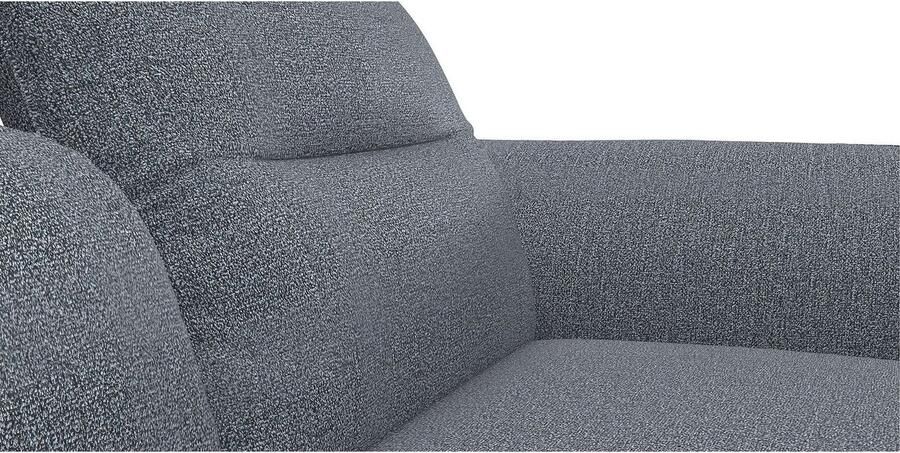 FLEXLUX Hoekbank Salino functionele bank met recamiere relaxbank hoekbank Bank met arm- en hoofdeinde verstellingen koudschuim & staalgolven