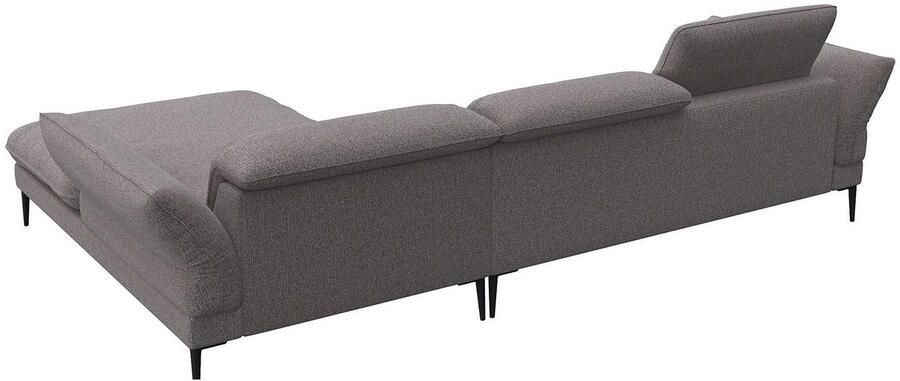 FLEXLUX Hoekbank Salino functionele bank met recamiere relaxbank hoekbank Bank met arm- en hoofdeinde verstellingen koudschuim & staalgolven