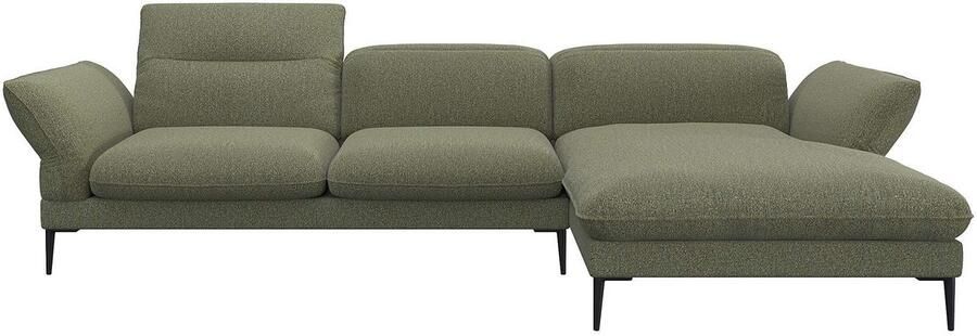 FLEXLUX Hoekbank Salino functionele bank met recamiere relaxbank hoekbank Bank met arm- en hoofdeinde verstellingen koudschuim & staalgolven - Foto 3