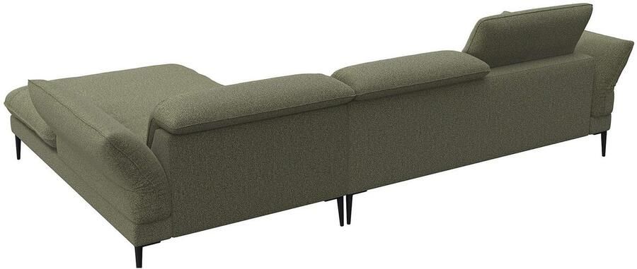 FLEXLUX Hoekbank Salino functionele bank met recamiere relaxbank hoekbank Bank met arm- en hoofdeinde verstellingen koudschuim & staalgolven