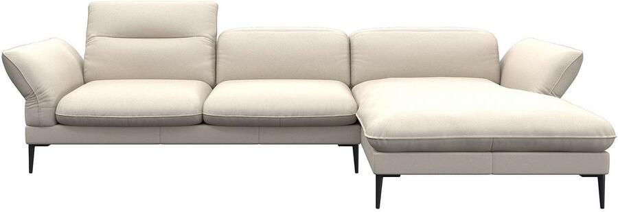 FLEXLUX Hoekbank Salino functionele bank met recamiere relaxbank hoekbank Bank met arm- en hoofdeinde verstellingen koudschuim & staalgolven - Foto 3