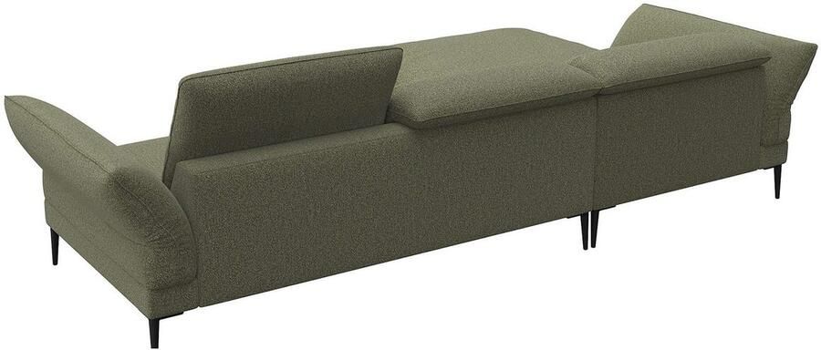 FLEXLUX Hoekbank Salino functionele bank met recamiere relaxbank hoekbank Bank met arm- en hoofdeinde verstellingen koudschuim & staalgolven - Foto 2