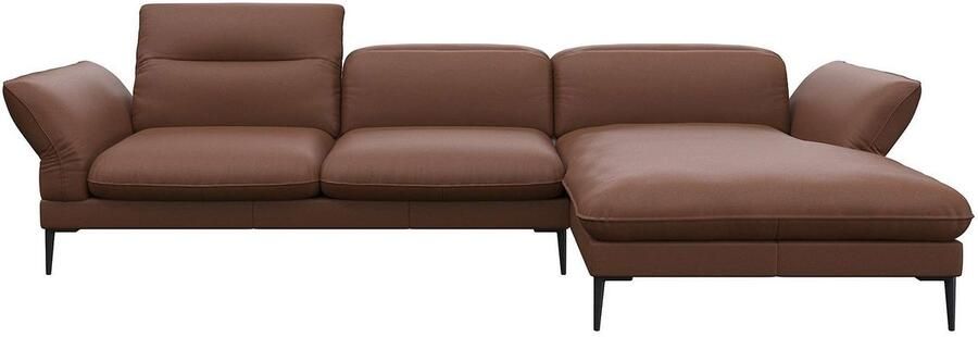 FLEXLUX Hoekbank Salino functionele bank met recamiere relaxbank hoekbank Bank met arm- en hoofdeinde verstellingen koudschuim & staalgolven - Foto 3