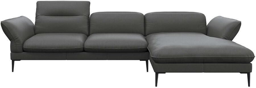 FLEXLUX Hoekbank Salino functionele bank met recamiere relaxbank hoekbank Bank met arm- en hoofdeinde verstellingen koudschuim & staalgolven - Foto 3