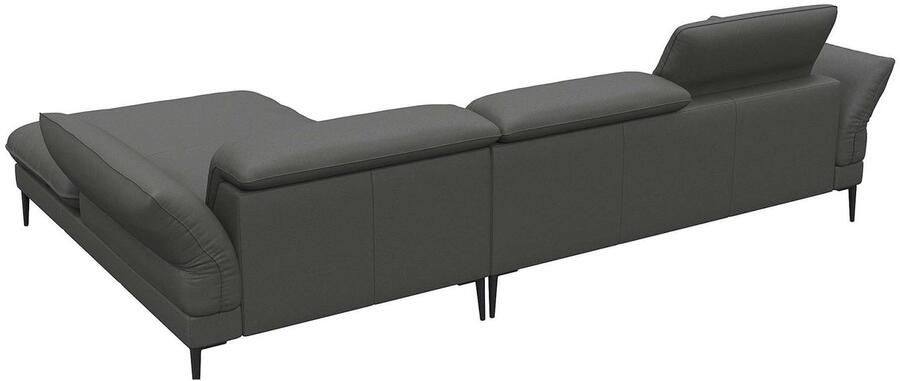 FLEXLUX Hoekbank Salino functionele bank met recamiere relaxbank hoekbank Bank met arm- en hoofdeinde verstellingen koudschuim & staalgolven