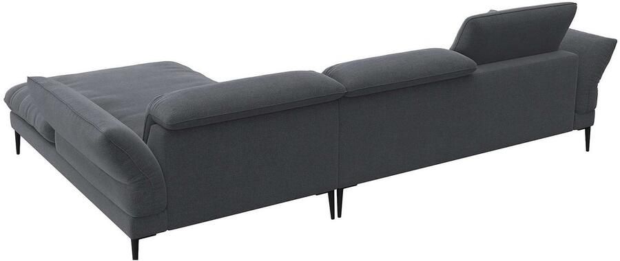 FLEXLUX Hoekbank Salino functionele bank met recamiere relaxbank hoekbank Bank met arm- en hoofdeinde verstellingen koudschuim & staalgolven