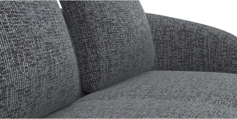 FLEXLUX Hoekbank Torino rond L-vorm bankhoek met ottomane Modern organisch bankontwerp koudschuim golfvering - Foto 3