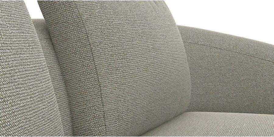 FLEXLUX Hoekbank Torino rond L-vorm bankhoek met ottomane Modern organisch bankontwerp koudschuim golfvering - Foto 3