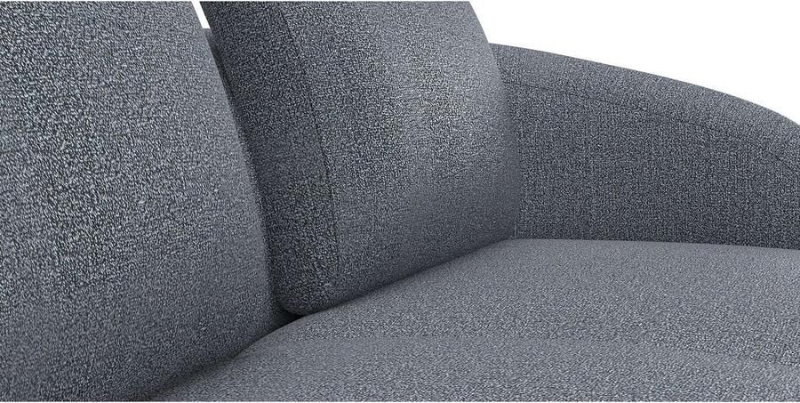 FLEXLUX Hoekbank Torino rond L-vorm bankhoek met ottomane Modern organisch bankontwerp koudschuim golfvering - Foto 3