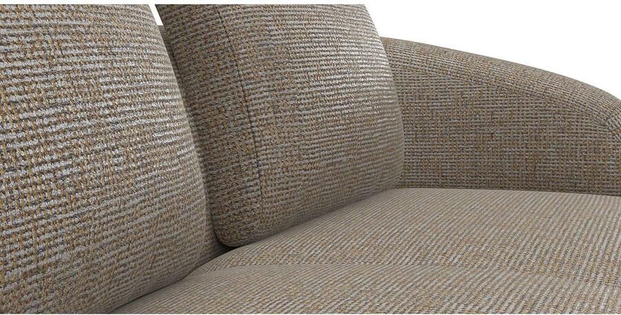 FLEXLUX Hoekbank Torino rond L-vorm bankhoek met ottomane Modern organisch bankontwerp koudschuim golfvering - Foto 3