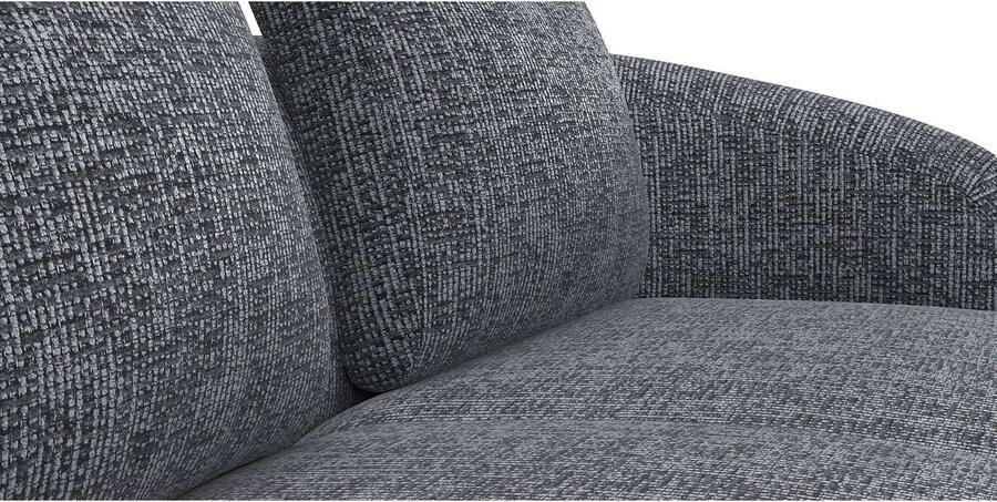 FLEXLUX Hoekbank Torino rond L-vorm bankhoek met ottomane Modern organisch bankontwerp koudschuim golfvering - Foto 3