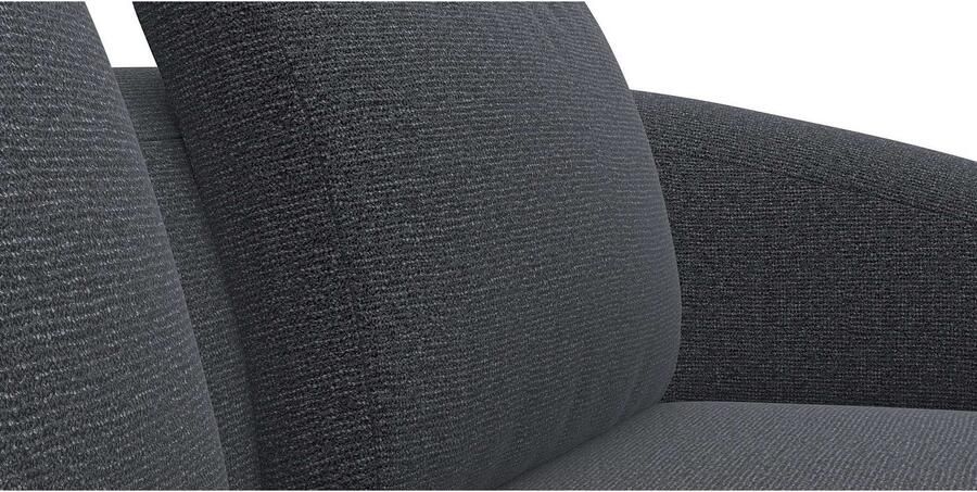 FLEXLUX Hoekbank Torino rond L-vorm bankhoek met ottomane Modern organisch bankontwerp koudschuim golfvering - Foto 3