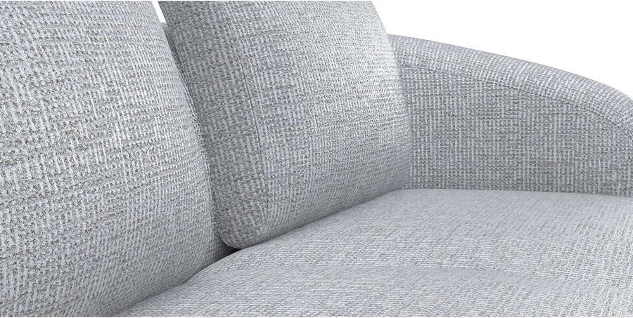 FLEXLUX Hoekbank Torino rond L-vorm bankhoek met ottomane Modern organisch bankontwerp koudschuim golfvering - Foto 3