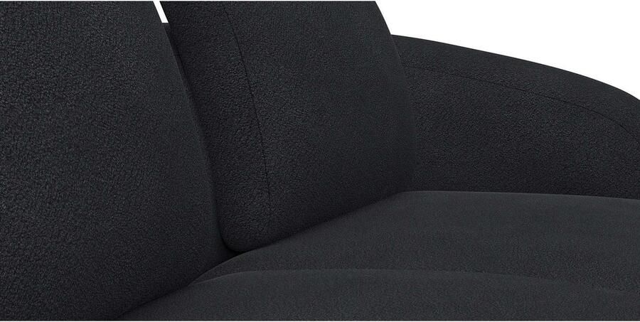 FLEXLUX Hoekbank Torino rond L-vorm bankhoek met ottomane Modern organisch bankontwerp koudschuim golfvering - Foto 3