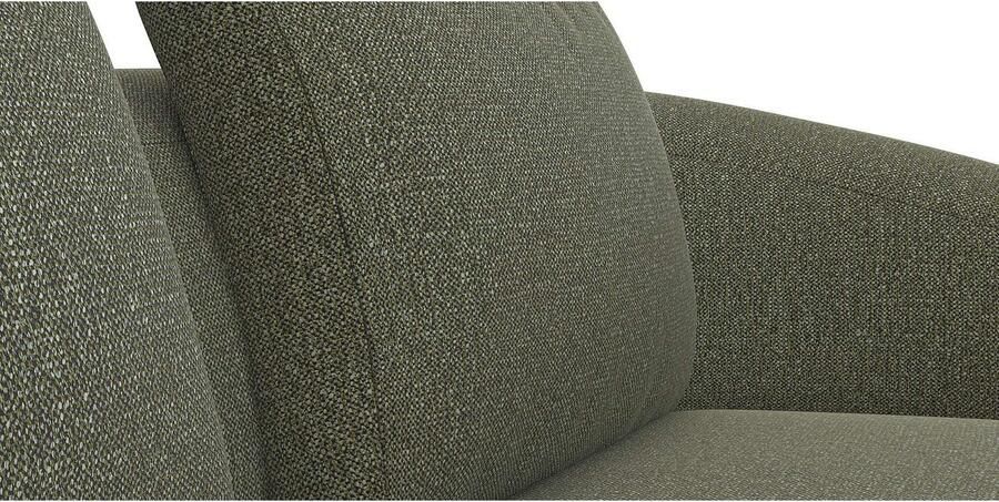 FLEXLUX Hoekbank Torino rond L-vorm bankhoek met ottomane Modern organisch bankontwerp koudschuim golfvering - Foto 3