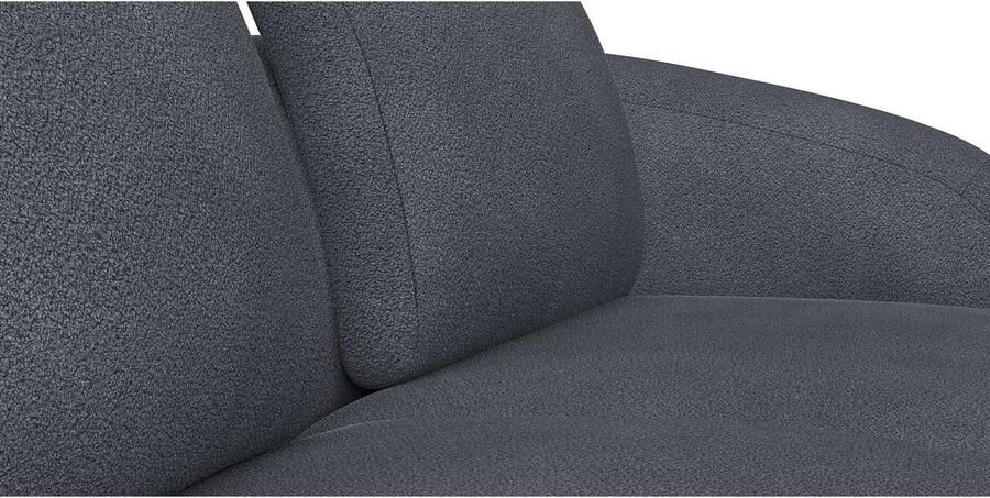 FLEXLUX Hoekbank Torino rond L-vorm bankhoek met ottomane Modern organisch bankontwerp koudschuim golfvering - Foto 3