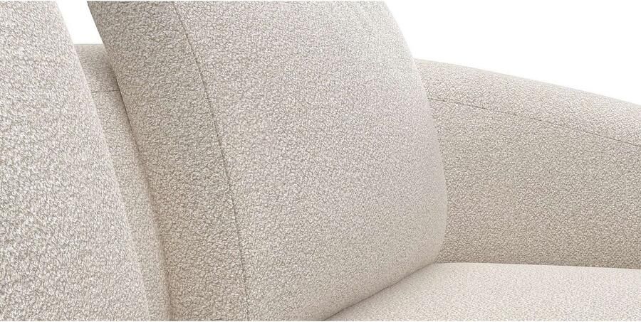 FLEXLUX Hoekbank Torino rond L-vorm bankhoek met ottomane Modern organisch bankontwerp koudschuim golfvering - Foto 3