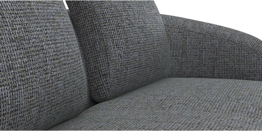 FLEXLUX Hoekbank Torino rond L-vorm bankhoek met ottomane Modern organisch bankontwerp koudschuim golfvering - Foto 3