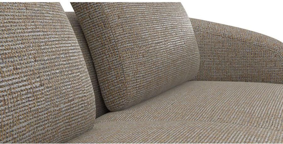 FLEXLUX Hoekbank Torino rond L-vorm bankhoek met ottomane Modern organisch bankontwerp koudschuim golfvering - Foto 2