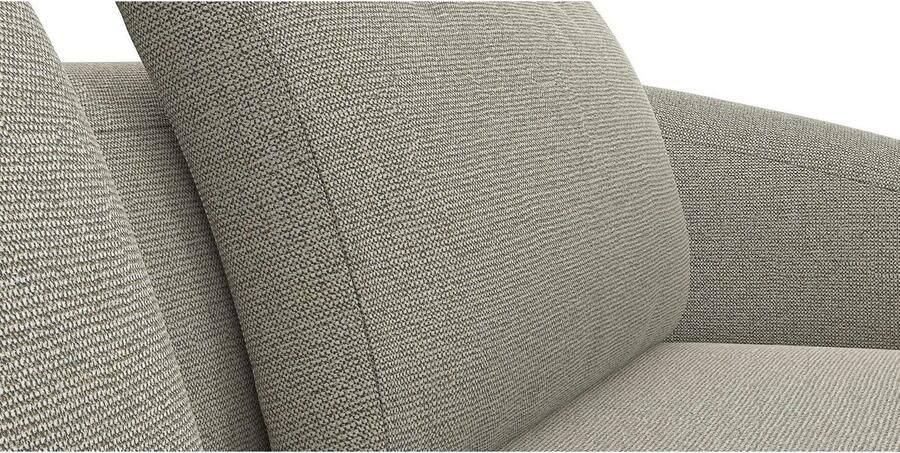 FLEXLUX Hoekbank Torino rond L-vorm bankhoek met ottomane Modern organisch bankontwerp koudschuim golfvering - Foto 2