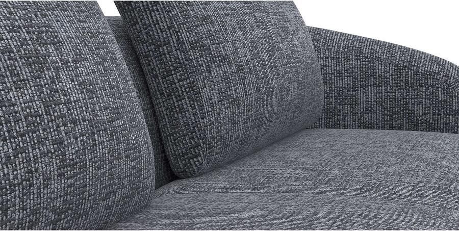 FLEXLUX Hoekbank Torino rond L-vorm bankhoek met ottomane Modern organisch bankontwerp koudschuim golfvering - Foto 2