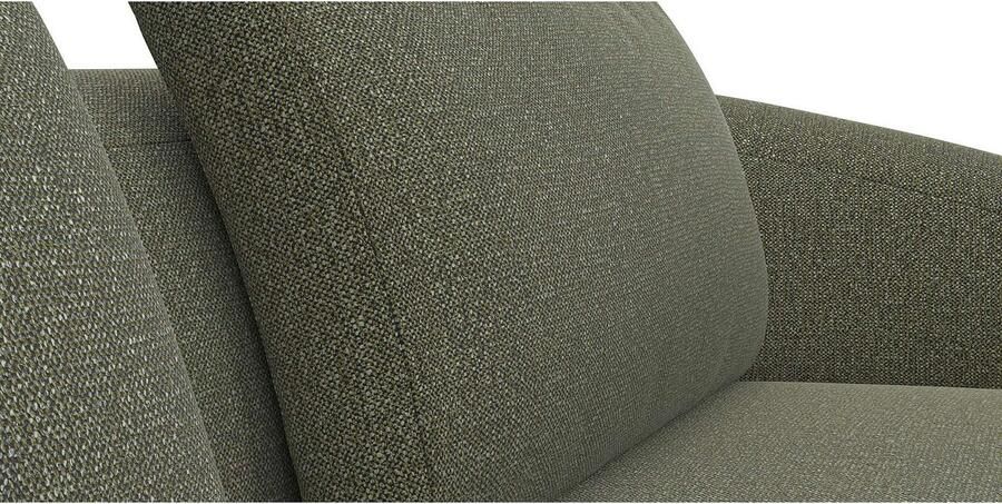 FLEXLUX Hoekbank Torino rond L-vorm bankhoek met ottomane Modern organisch bankontwerp koudschuim golfvering - Foto 2