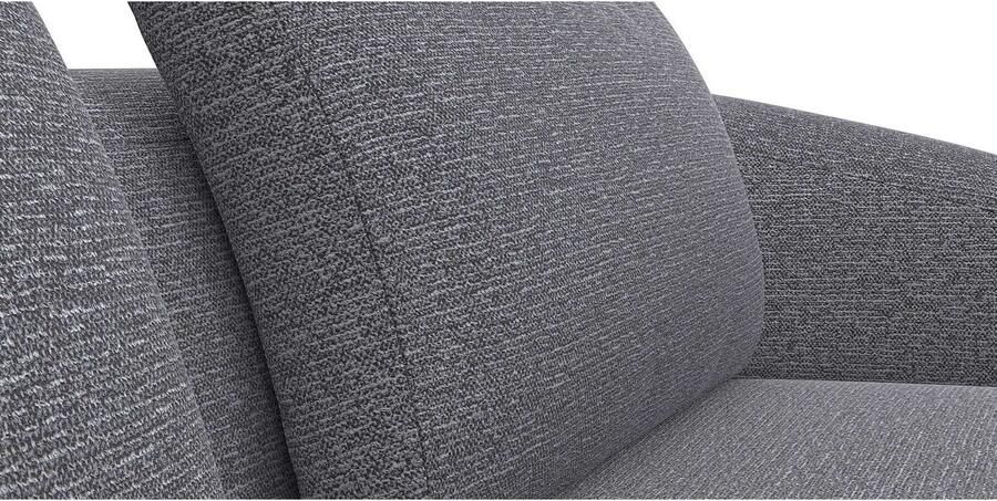 FLEXLUX Hoekbank Torino rond L-vorm bankhoek met ottomane Modern organisch bankontwerp koudschuim golfvering - Foto 2