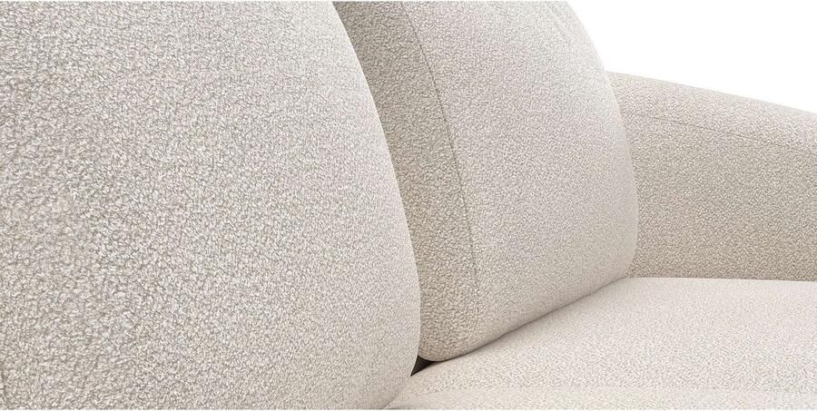 FLEXLUX Hoekbank Torino rond L-vorm bankhoek met ottomane Modern organisch bankontwerp koudschuim golfvering - Foto 2