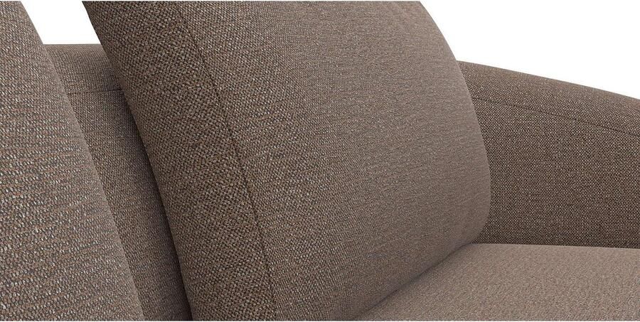 FLEXLUX Hoekbank Torino rond L-vorm bankhoek met ottomane Modern organisch bankontwerp koudschuim golfvering - Foto 2