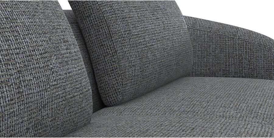 FLEXLUX Hoekbank Torino rond L-vorm bankhoek met ottomane Modern organisch bankontwerp koudschuim golfvering - Foto 2