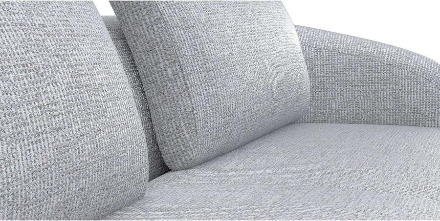 FLEXLUX Hoekbank Torino rond L-vorm bankhoek met ottomane Modern organisch bankontwerp koudschuim golfvering - Foto 2