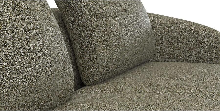 FLEXLUX Hoekbank Torino rond L-vorm bankhoek met ottomane Modern organisch bankontwerp koudschuim golfvering - Foto 2