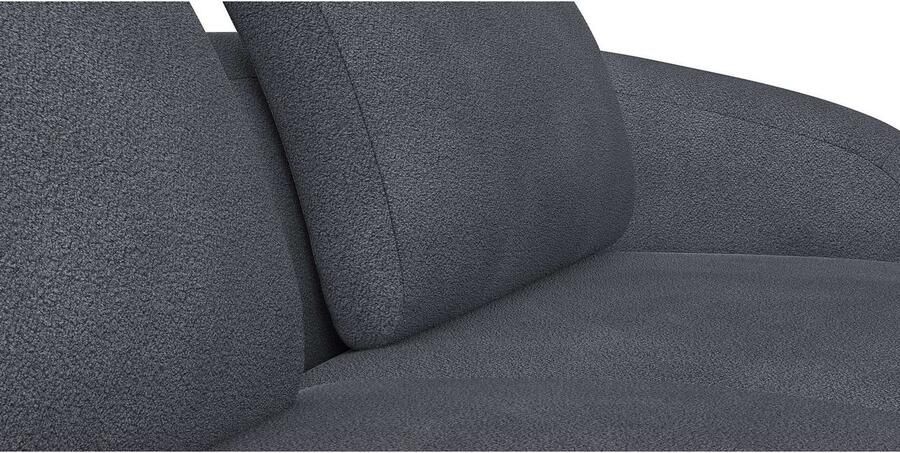 FLEXLUX Hoekbank Torino rond L-vorm bankhoek met ottomane Modern organisch bankontwerp koudschuim golfvering - Foto 2