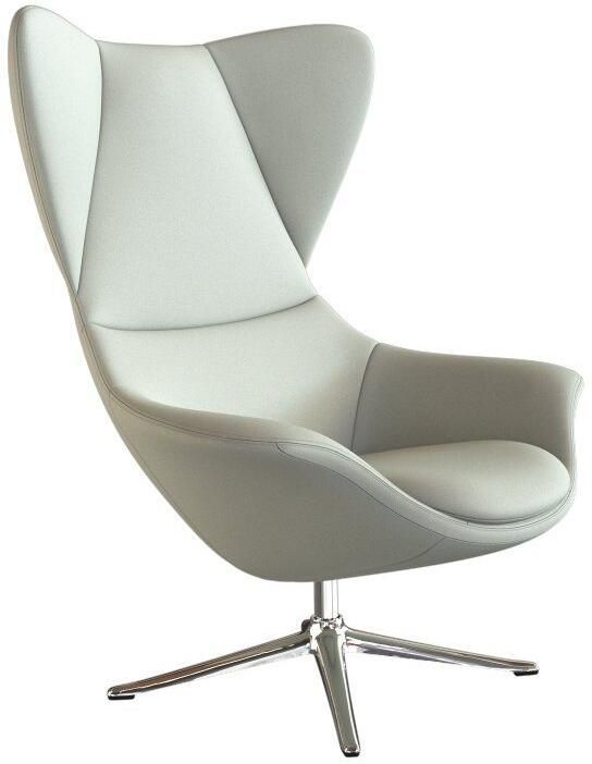 FLEXLUX Oorfauteuil Stilo relaxstoel TV-stoel Solitaire stijlicoon draaibaar aluminium basis - Foto 6