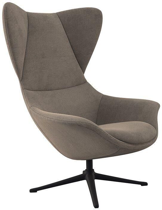 FLEXLUX Oorfauteuil Stilo relaxstoel TV-stoel Solitaire stijlicoon draaibaar zwarte poot - Foto 6