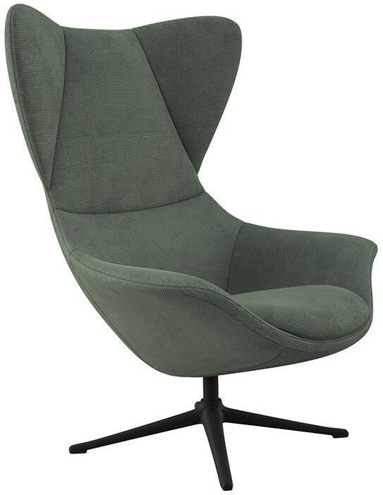 FLEXLUX Oorfauteuil Stilo relaxstoel TV-stoel Solitaire stijlicoon draaibaar zwarte poot - Foto 6