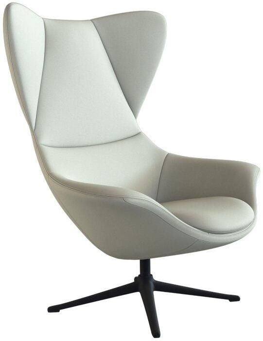 FLEXLUX Oorfauteuil Stilo relaxstoel TV-stoel Solitaire stijlicoon draaibaar zwarte poot - Foto 6