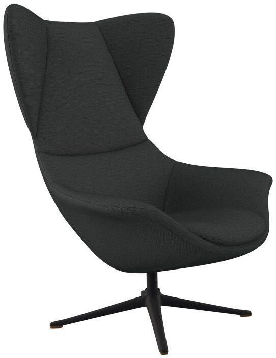 FLEXLUX Oorfauteuil Stilo relaxstoel TV-stoel Solitaire stijlicoon draaibaar zwarte poot - Foto 6