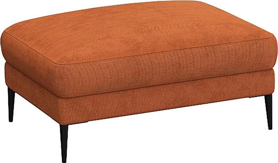 FLEXLUX Poef Belle gestoffeerde hocker zithocker Scandinavisch design in een sublieme verwerking - Foto 4