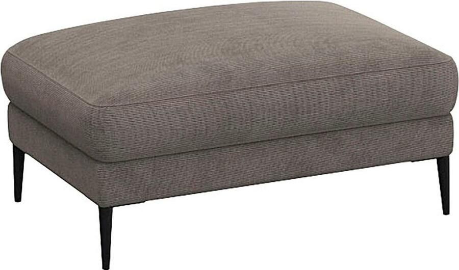 FLEXLUX Poef Belle gestoffeerde hocker zithocker Scandinavisch design in een sublieme verwerking - Foto 4