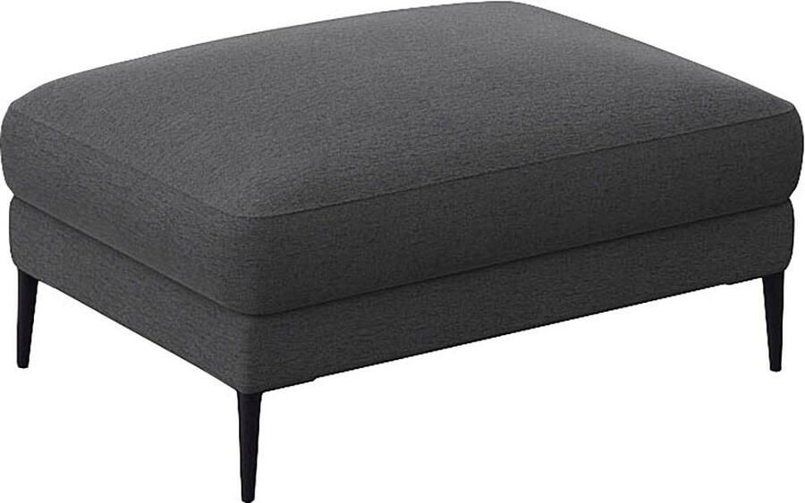 FLEXLUX Poef Belle gestoffeerde hocker zithocker Scandinavisch design in een sublieme verwerking - Foto 3